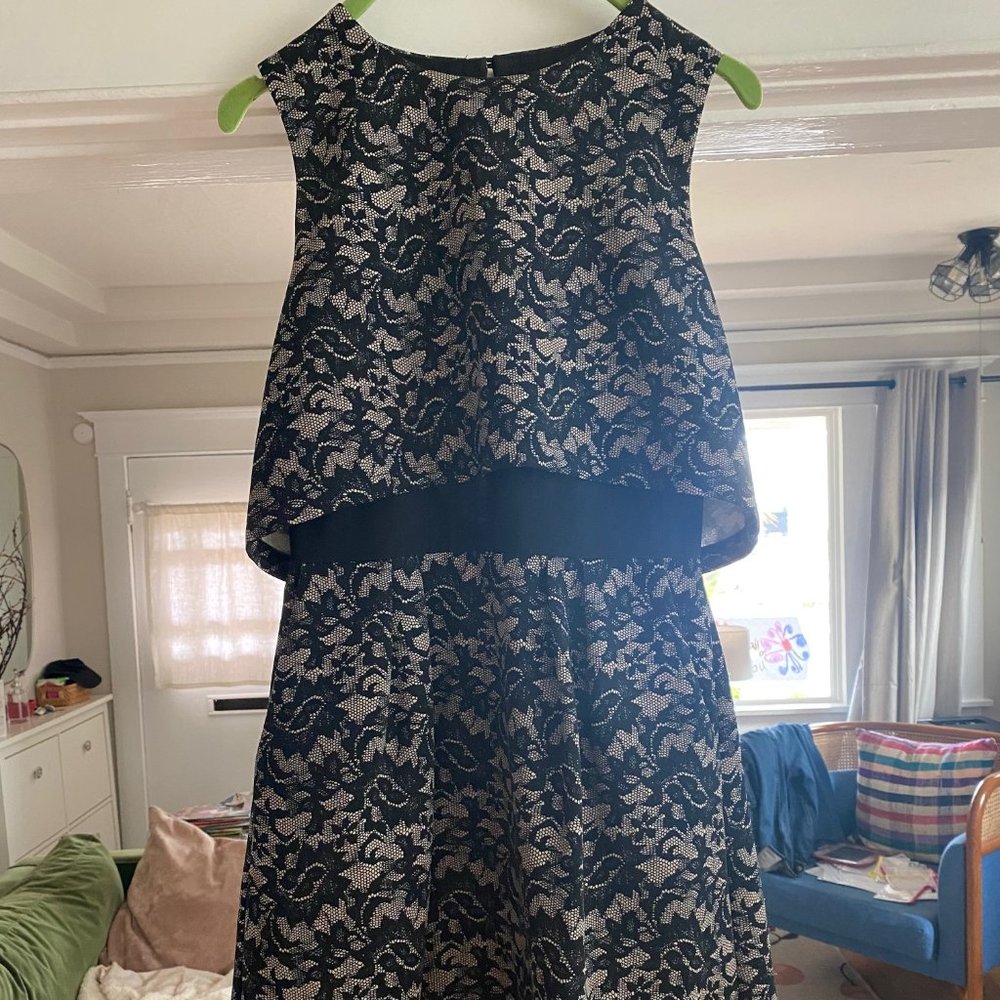Nicole Miller Artelier Faux Lace Dress